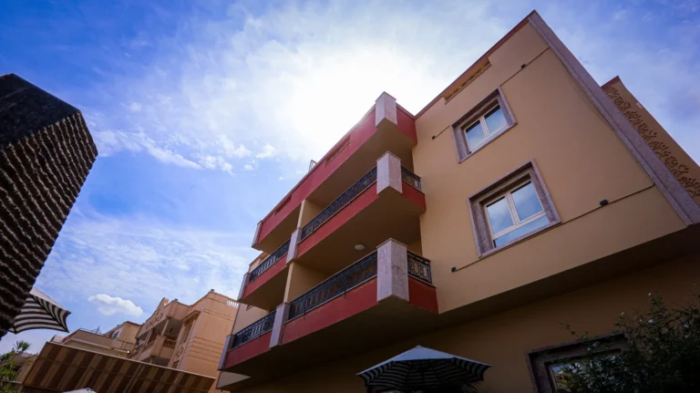 The Villa 604 hotel building and balconies in New Cairo